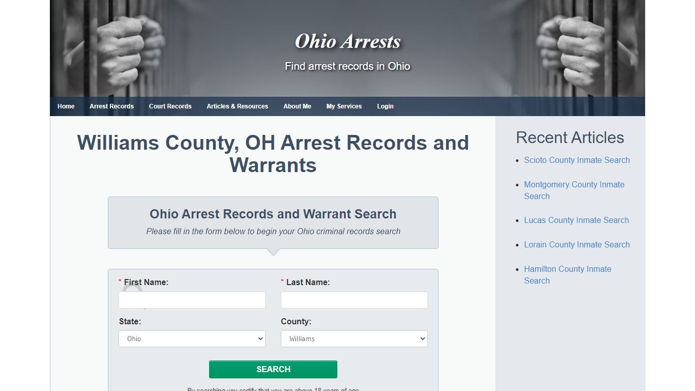 Williams County, OH Arrest Records and Warrants - Ohio Arrests
