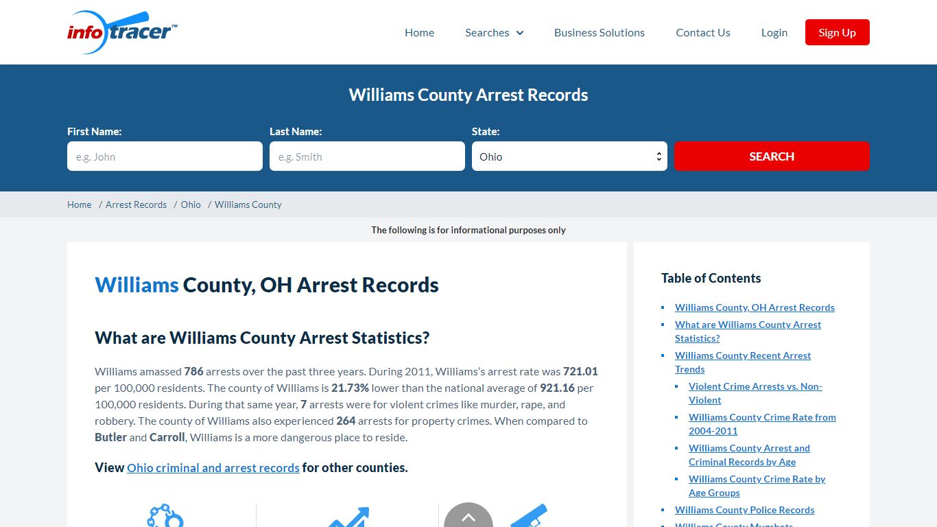 Williams County, OH Arrests, Mugshots & Jail Records - InfoTracer