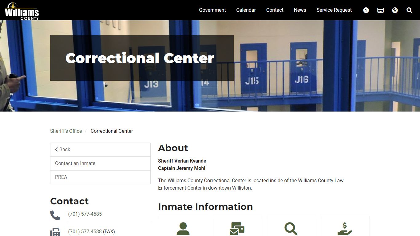 Correctional Center - Williams County, ND
